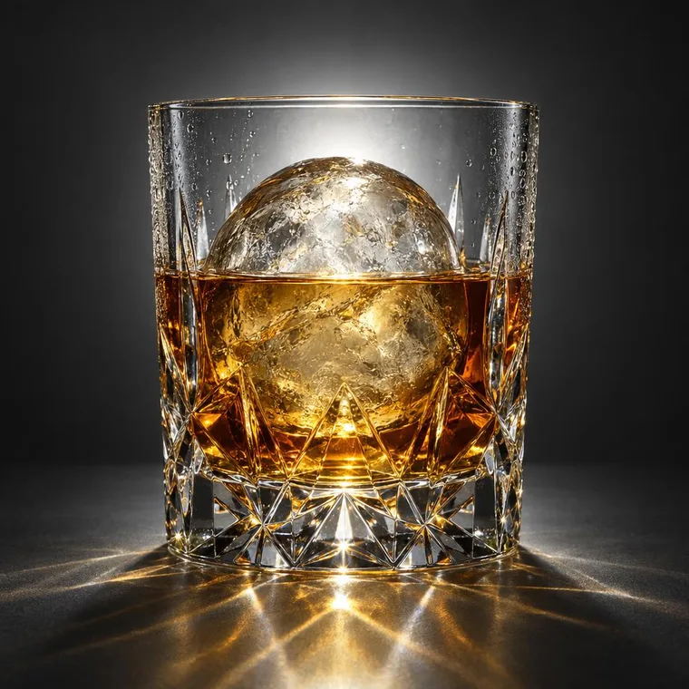 Glass and liquid: refraction under backlight — gpt-image-2.5-flare