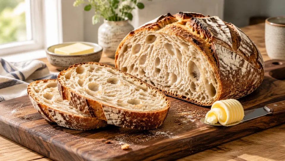 Sourdough macro: crumb and crust — gpt-image-2.5-flare