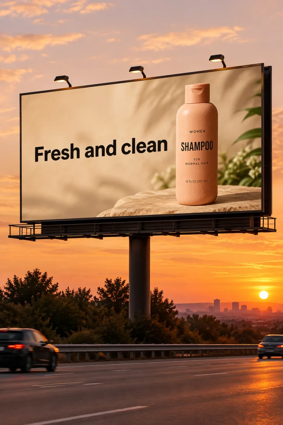 Shampoo highway billboard