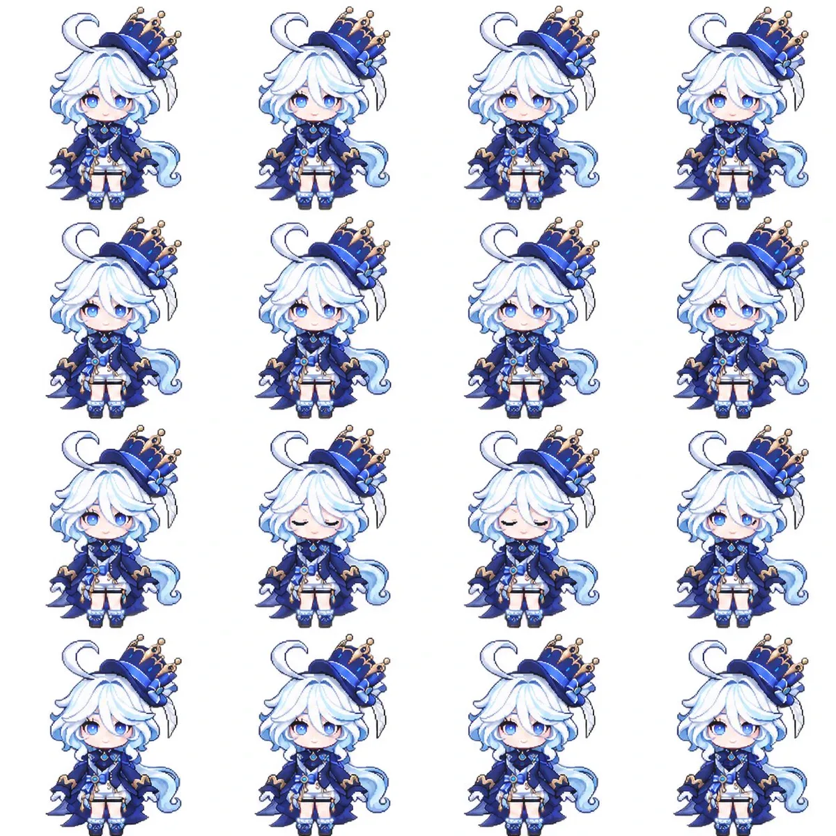 Character pixel idle animation