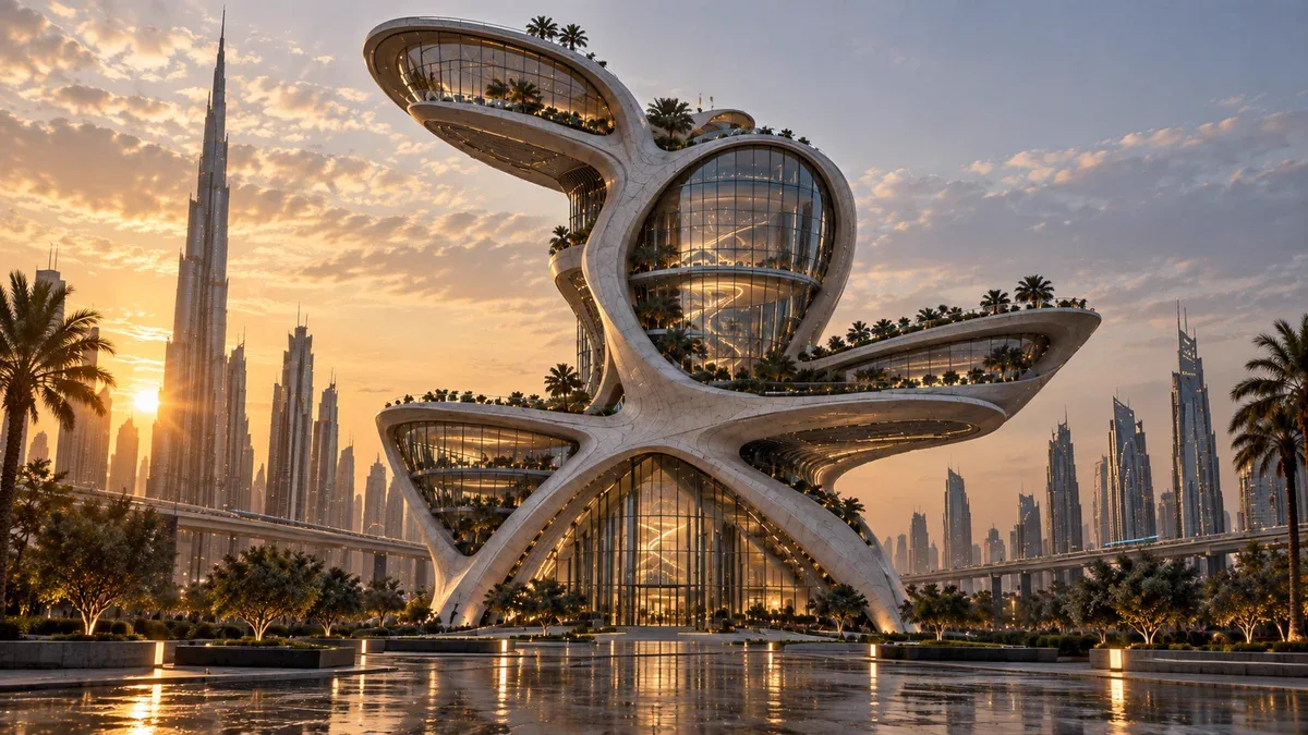 Turn a sketch into futuristic architecture