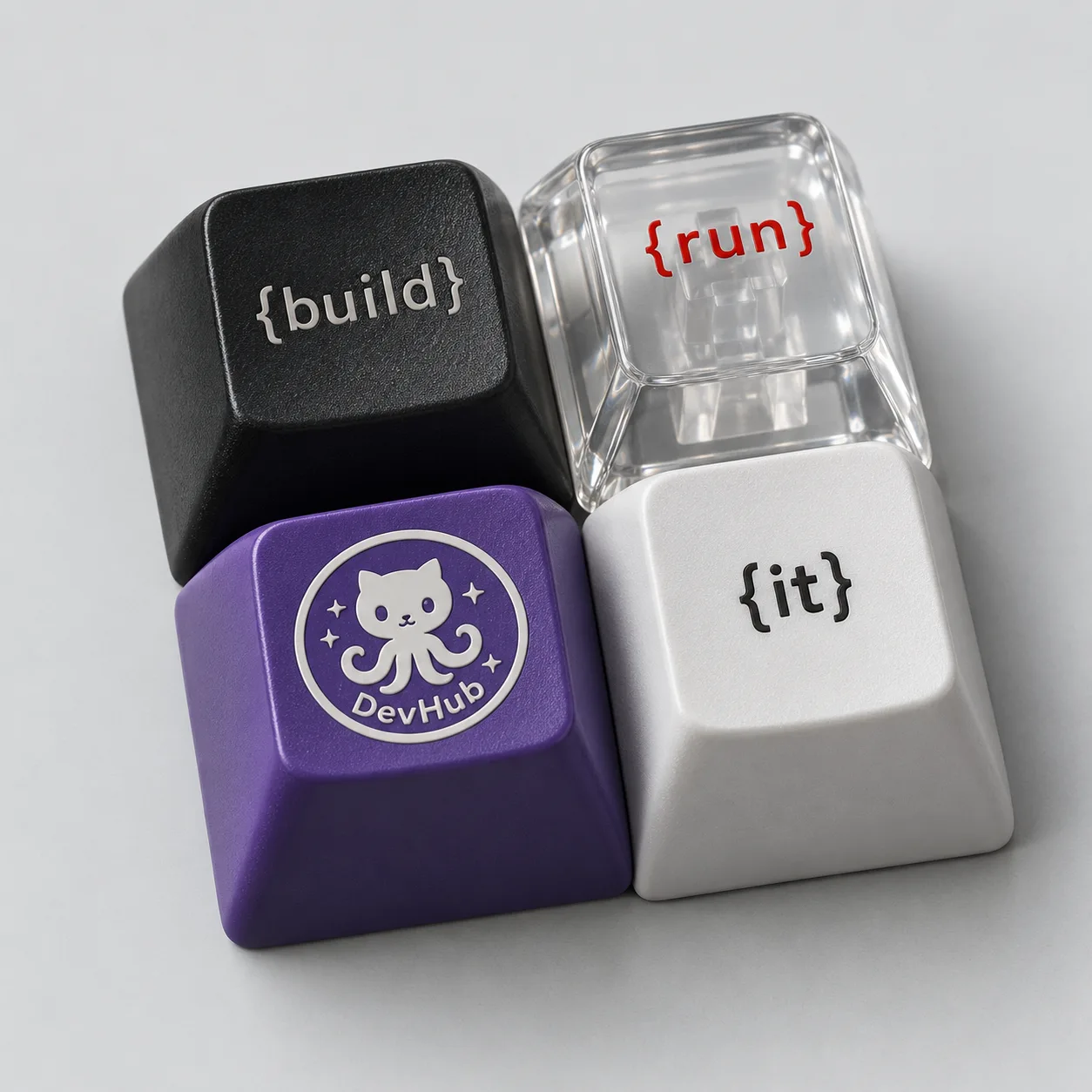 Branded keyboard keycaps