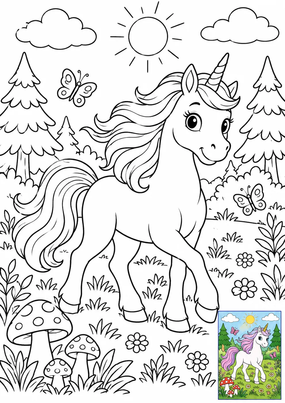 Children's colouring page