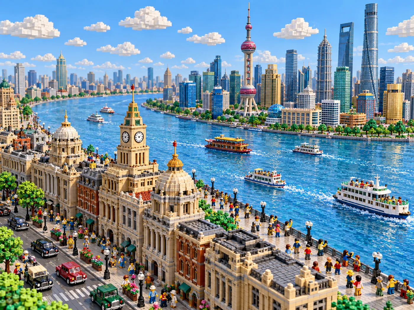 LEGO cityscape