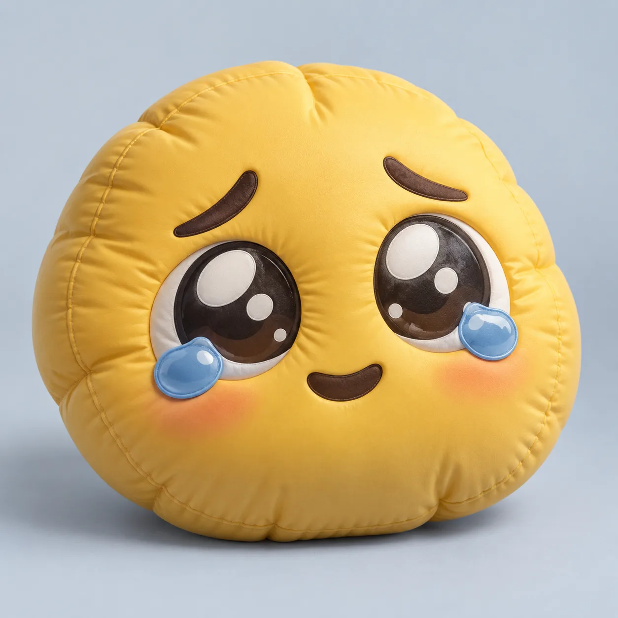 Inflatable emoji cushion