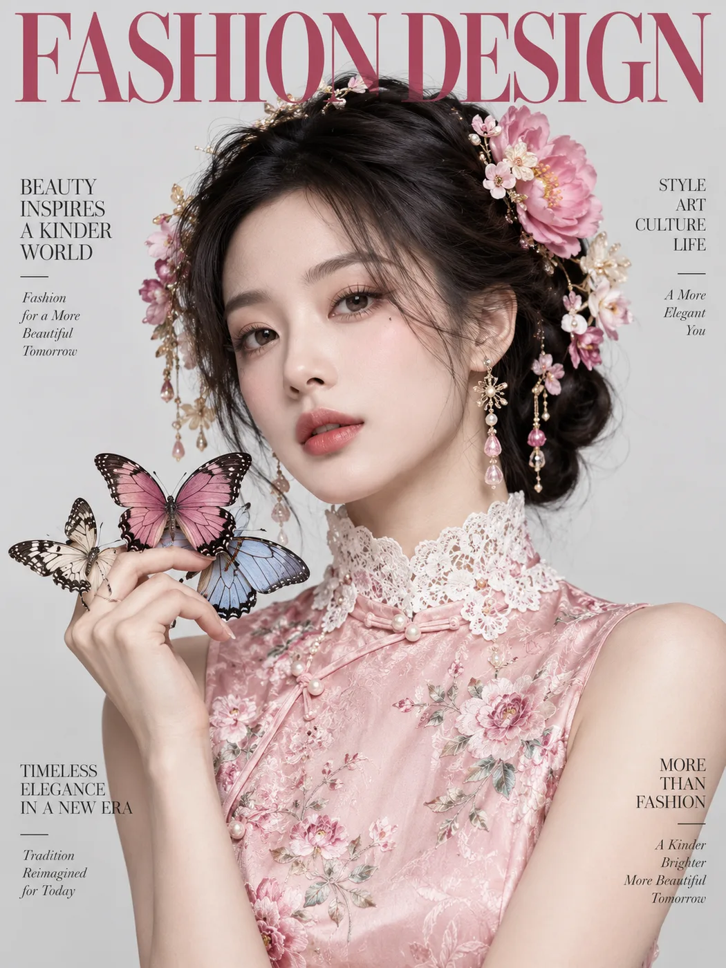 Fashion magazine cover