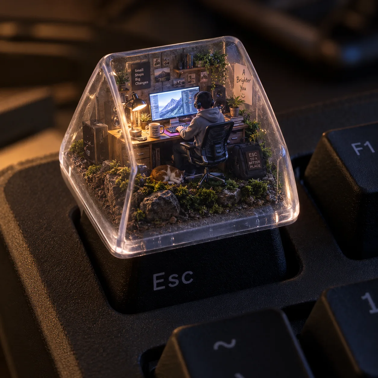 ESC keycap diorama