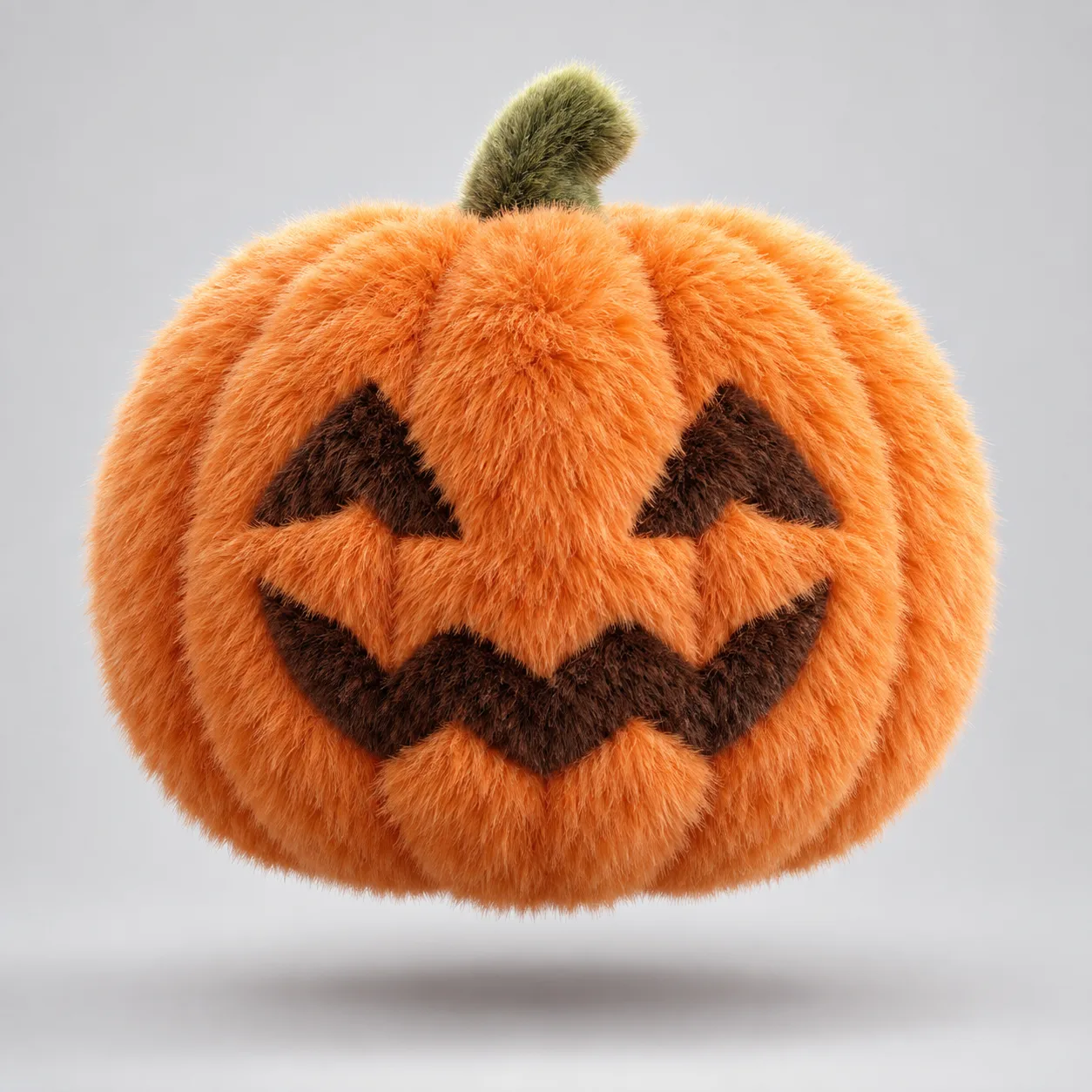 Fluffy jack-o'-lantern