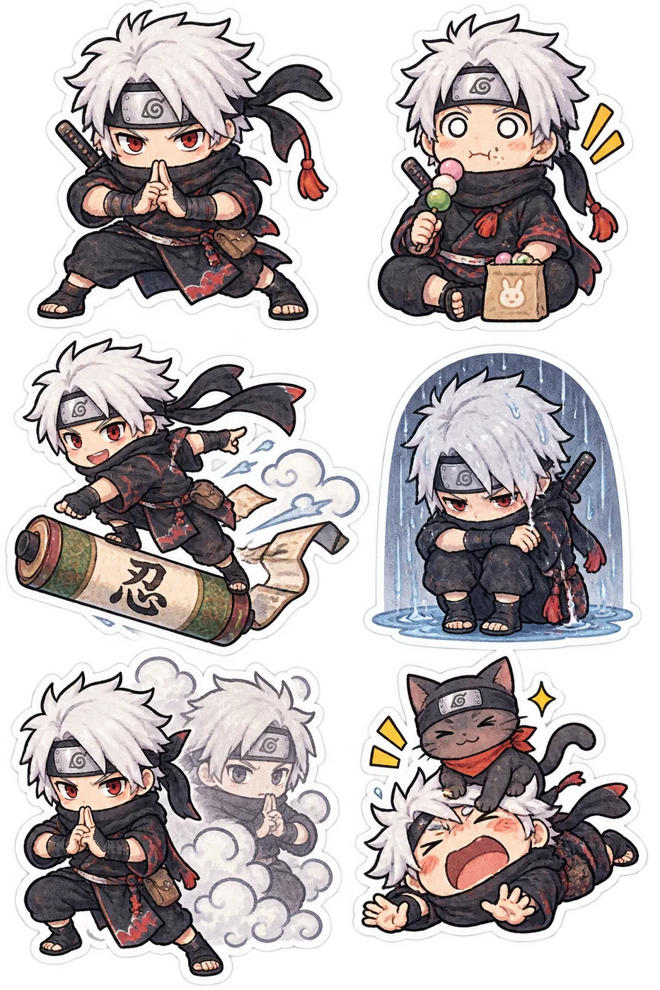 Anime sticker set