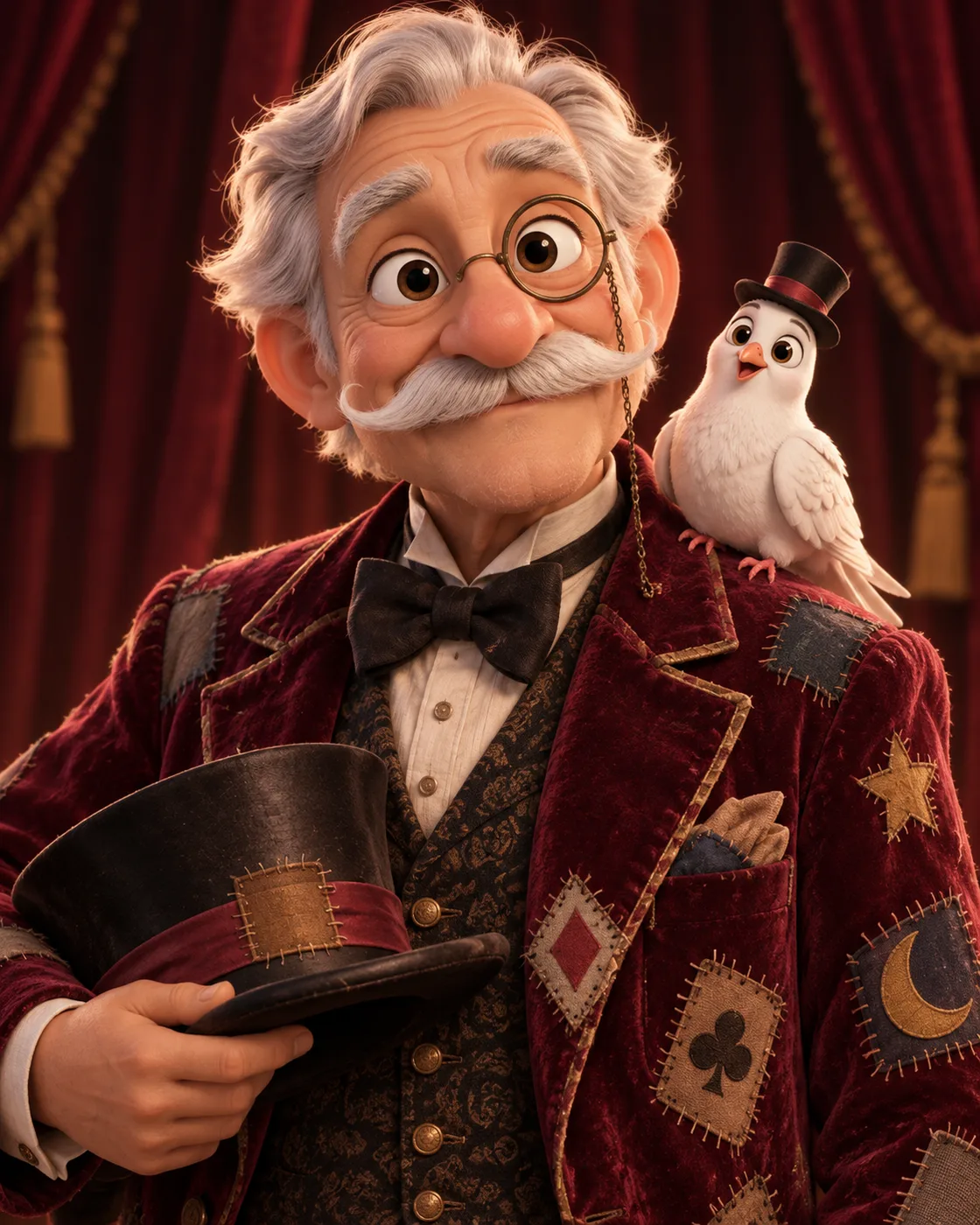 Original character in Pixar 3D style