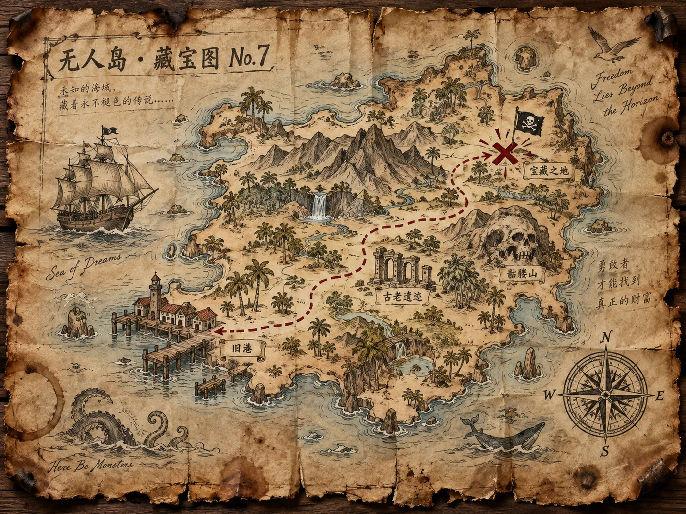Ancient treasure map