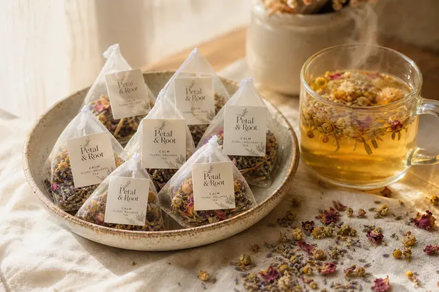 Herbal Tea Sachets Display