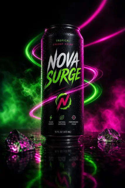 Energy Drink Can Neon