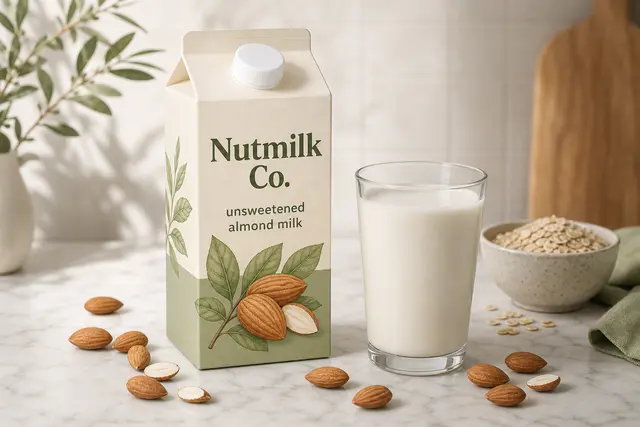 Almond Milk Carton Fresh