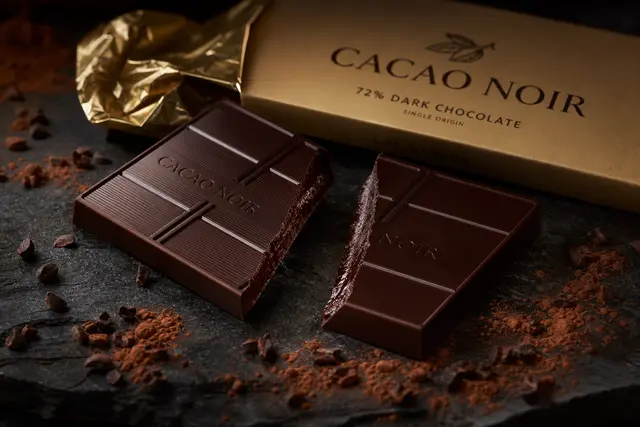Dark Chocolate Bar Snapped