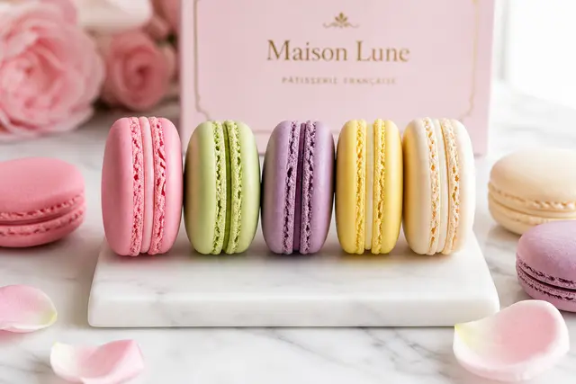 Macarons Pastel Row