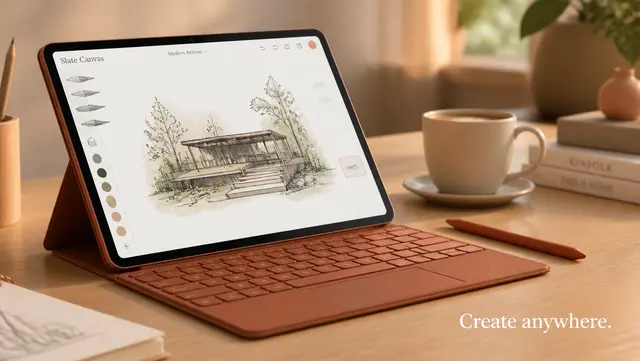 Slate Tablet with Keyboard