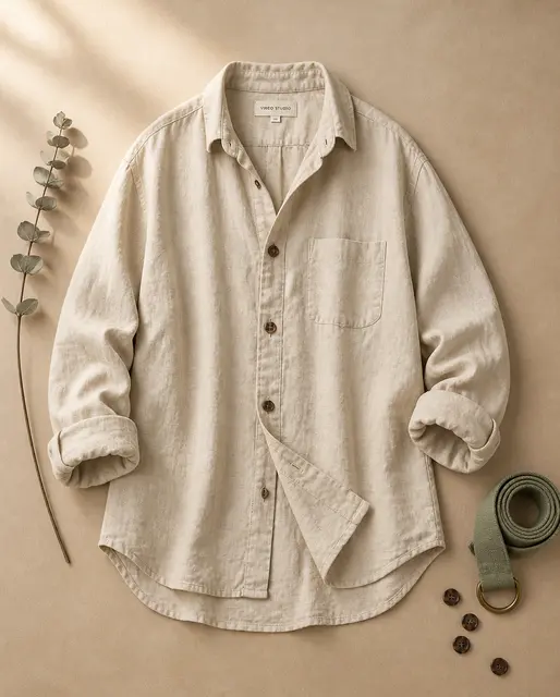 Linen Shirt Flat-Lay Editorial