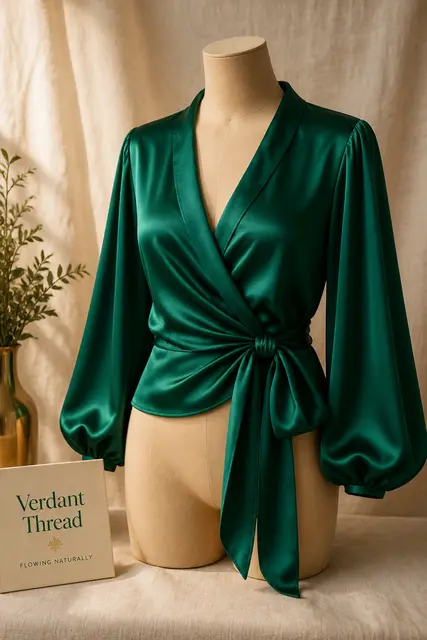 Wrap Blouse On Mannequin