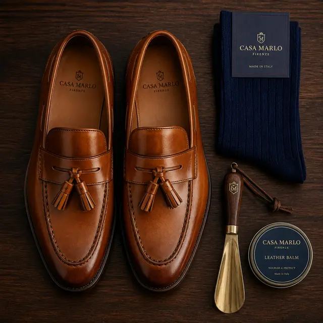 Leather Loafer Flat-Lay
