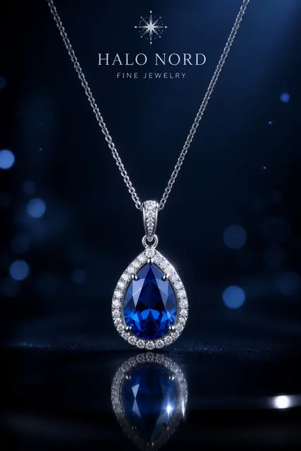 Sapphire Pendant Hero Shot