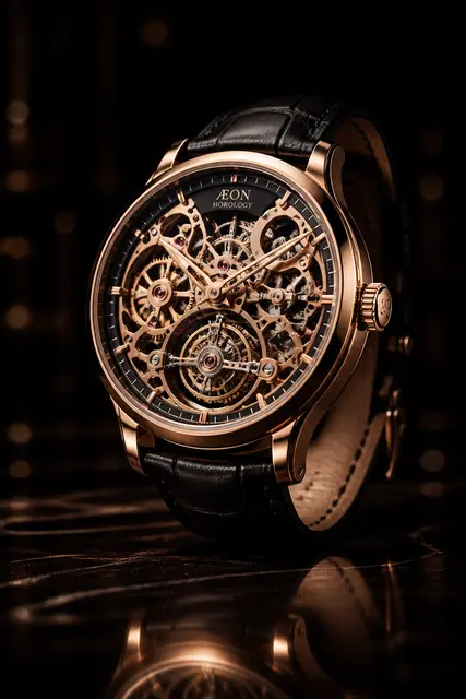 Skeleton Watch Dramatic Shot