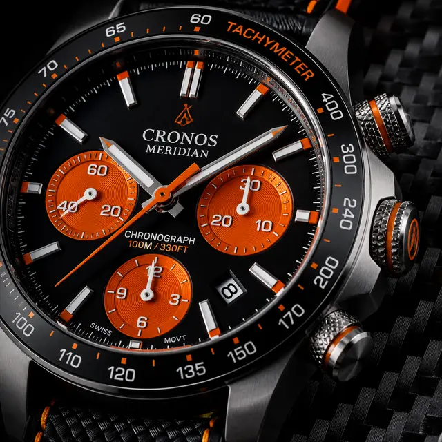 Chronograph Watch Macro Shot