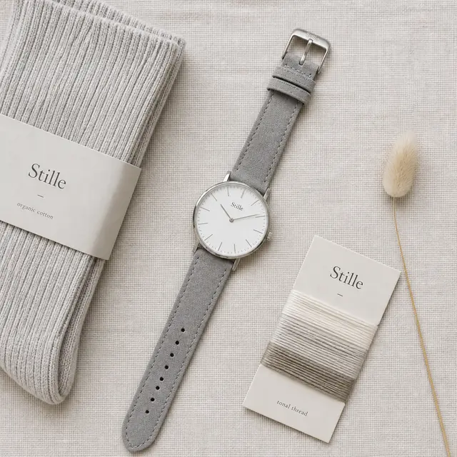 Minimalist Watch Flat-Lay