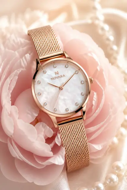 Rose-Gold Watch Feminine Shot