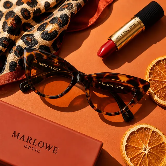Cat-Eye Sunglasses Flat-Lay