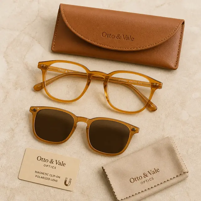 Clip-On Shades Flat-Lay