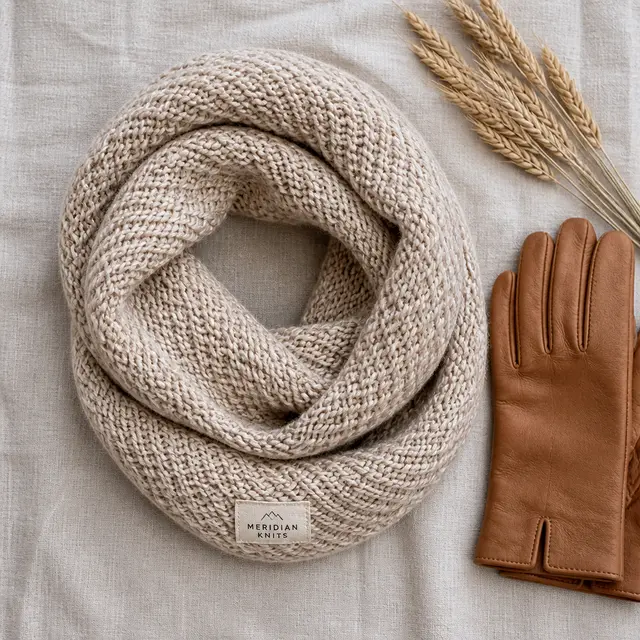 Infinity Scarf Soft Flat-Lay