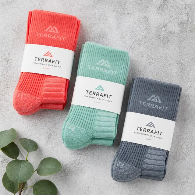 Athletic Socks Flat-Lay