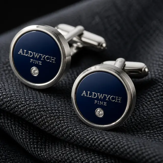 Cufflinks Macro Detail Shot