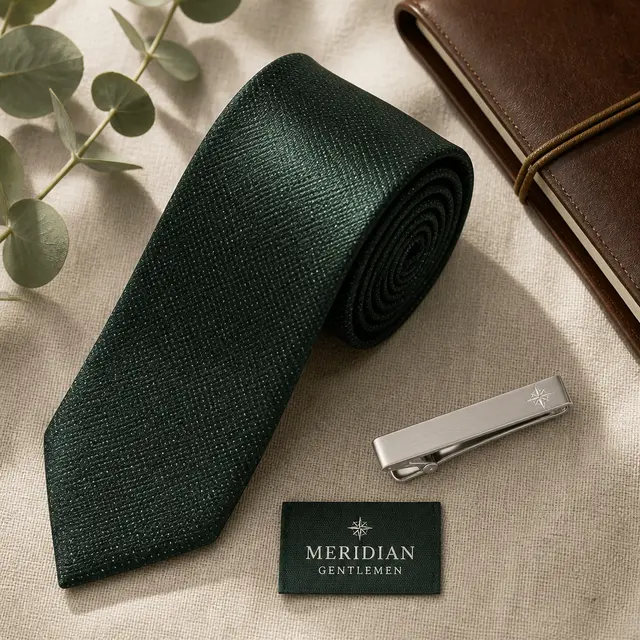 Tie & Clip Menswear Flat-Lay