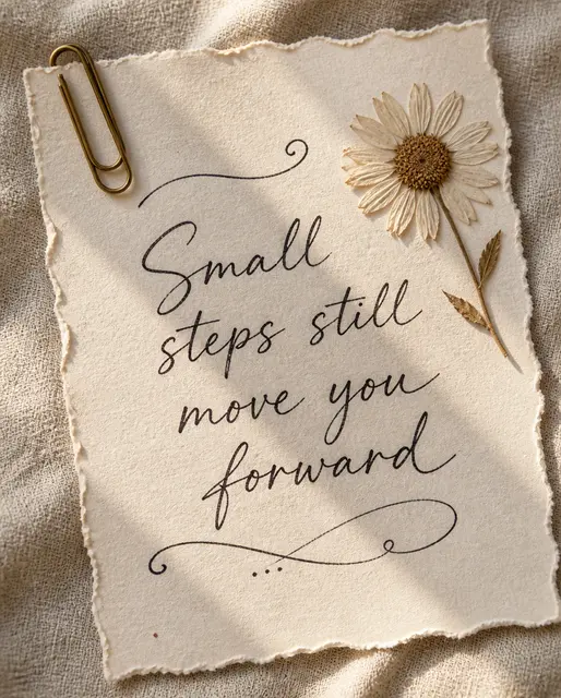 Handwritten Paper Affirmation