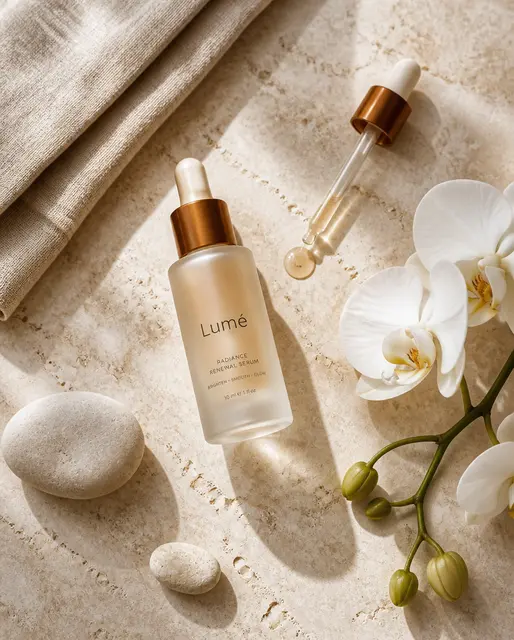 Lumé Skincare Flatlay