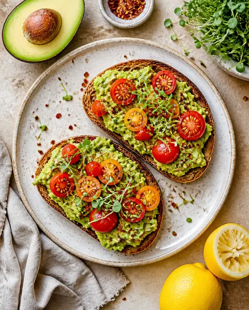 Avocado Toast Flatlay