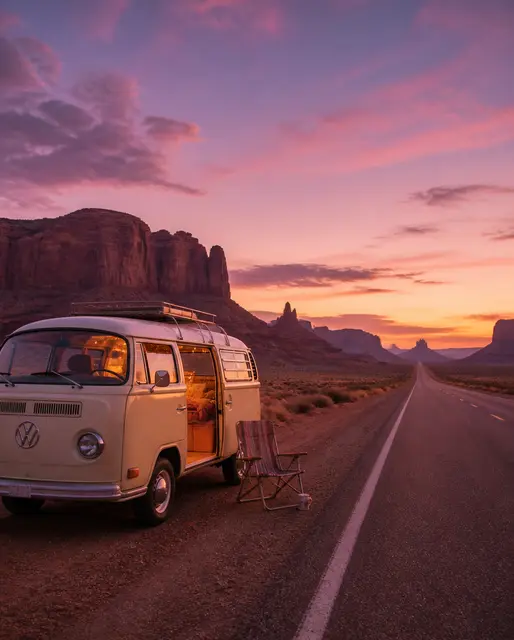 Desert Road Trip Van