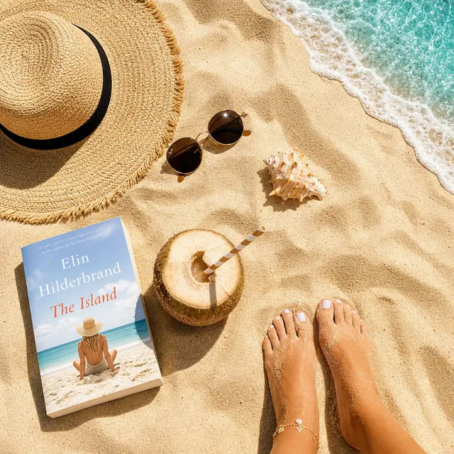 Tropical Beach Flatlay