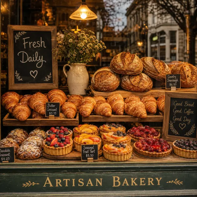 Artisan Bakery Window