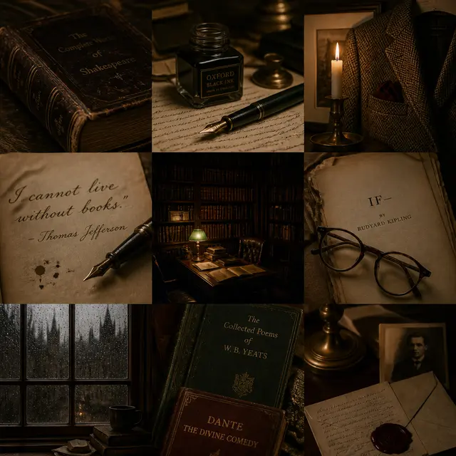 Dark Academia Mood Board