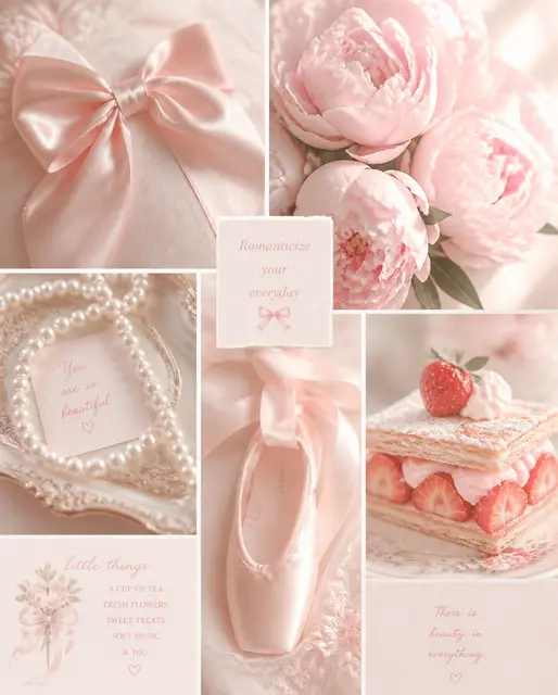 Coquette Pink Mood Board