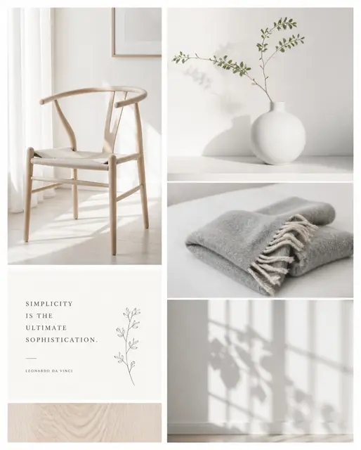 Scandi Minimal Mood Board
