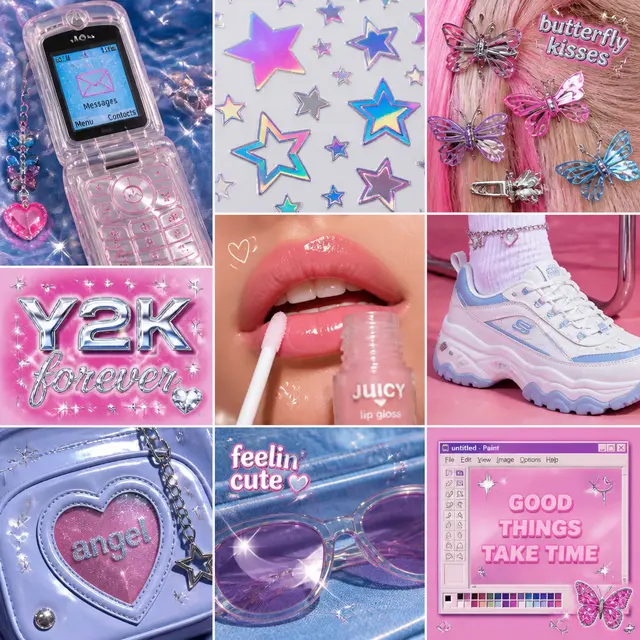 Y2K Retro Mood Board