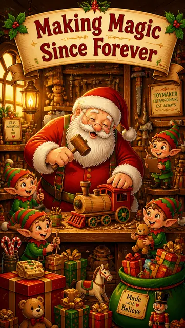 Toymaker Workshop Cartoon