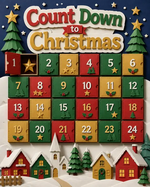 Papercraft Advent Countdown