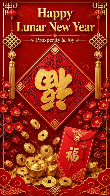 Lunar New Year Fortune Banner