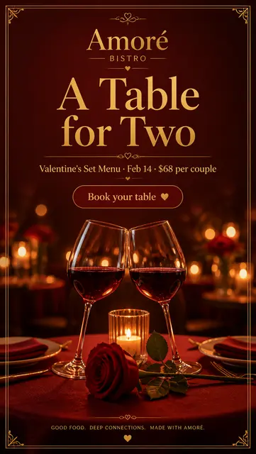 Amore Bistro Table For Two