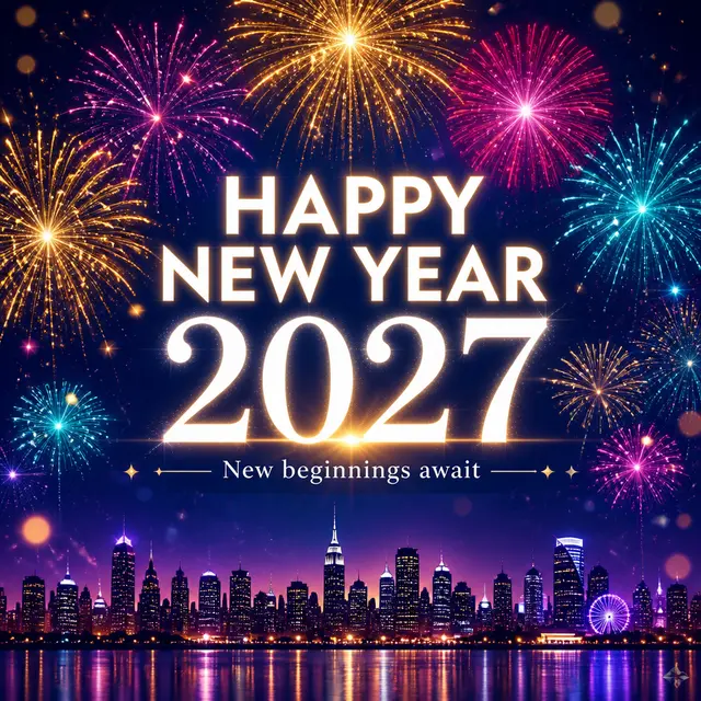 Happy New Year Fireworks